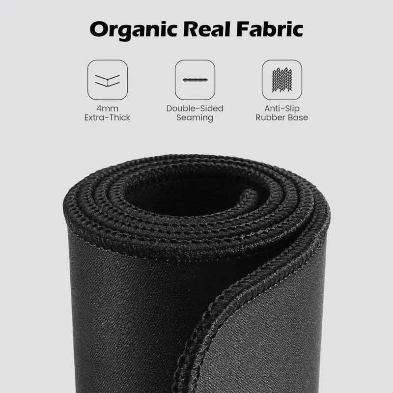 Large Gaming Mouse Pad, Large Extension with Stitched Edges, Premium Textured Waterproof with Non-Slip Rubber Bottom, Suitable for Gamers Desktop Accessories Home Office
