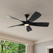 Vernal 60-In Integrated LED Outdoor Smart Painted Nickel with Painted Nickel Blades Propeller Ceiling Fan with Light - Remote Included ( 5 -Blade )