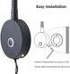 Dimmable Reading Light Gooseneck LED Task Light Minimalist Directional Light Light Headboard/Wall Surface Mount Matte Black