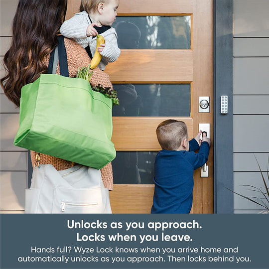 Lock & Video Doorbell W/Chime Bundle, Wi-Fi & Bluetooth Enabled Smart Lock W/Companion Wired IP65 Video Doorbell, 3:4 Head-To-Toe 1080P HD, Wireless & Keyless Unlock, 2-Way Audio, Night Vision