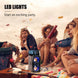 Bluetooth Speaker, Portable Wireless Speakers with Lights, 2 Double Subwoofer Heavy Bass, 2 Loud Speaker, FM Radio, SD Player, Suitable for Travel, Indoor and Outdoor