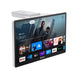 SYLVOX Kitchen TV, 15.6 Inch Small TV with Google System, Rotated & Foldable 1080P FHD Smart TV Support Google Assistant Wifi Bluetooth, under Cabinet TV for Kitchen, Bedroom, RV Camper