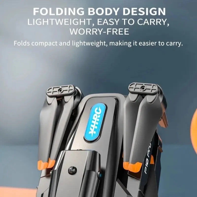 4K P10 Drone Comes with a High-Definition Camera and a Wifi FPV High-Definition Dual Folding RC Quadcopter Height Maintainer Foldable Mobile