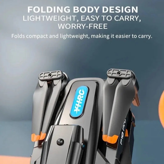 4K P10 Drone Comes with a High-Definition Camera and a Wifi FPV High-Definition Dual Folding RC Quadcopter Height Maintainer Foldable Mobile
