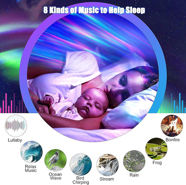 Star Projector Galaxy Light with Bluetooth Speaker, Timer, White Noise, Northern Lights Aurora Projector Night Light Galaxy Projector for Kids Teen Adult Bedroom Decoration