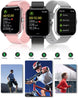 Smart Fitness Tracker Watch for Android/Ios - IP68, Heart Rate/Blood Oxygen/Sleep Monitoring, 8 Sports Modes, Breath Training, Weather Updates - 1.69-Inch Display for Men and Women (Rose Gold)