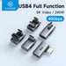 240W USB C to C Adapter 40Gbps 8K 60Hz 90 Degree Converter USB4 Adapter for Thunderbolt 4/3 Macbook Iphone 16 Pro Tablet