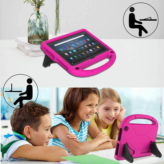 Fire HD 10 & Fire HD 10 plus Tablet Case for Kids(11Th Generation, 2021 Release) -  Lightweight Shockproof Kid-Proof Cover with Stand for Kindle Fire HD 10 Kids Tablet & Kids Pro Tablet - Pink