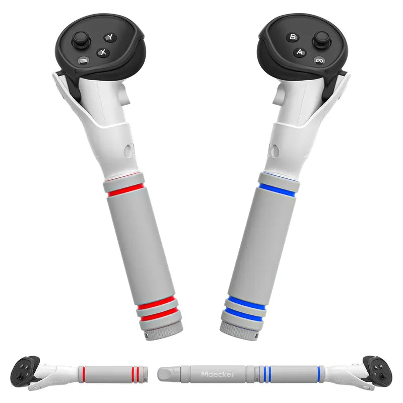 Maeckervr Multipurpose 3-In-1 Extended Handles for Meta Quest 3