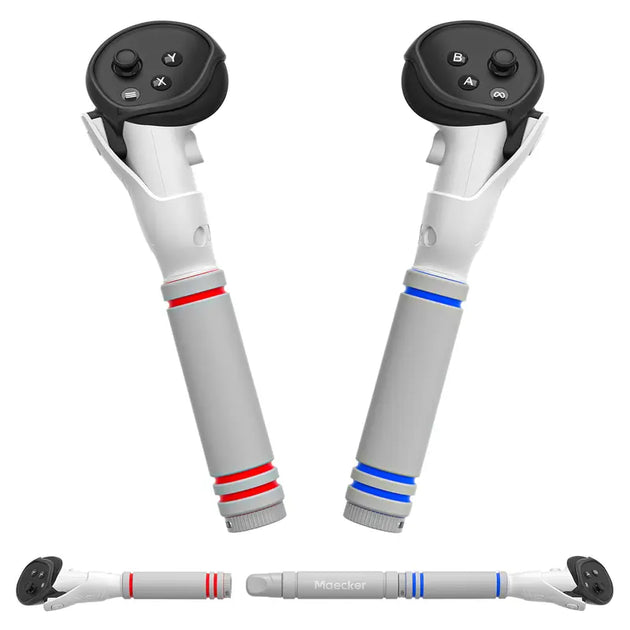 Maeckervr Multipurpose 3-In-1 Extended Handles for Meta Quest 3