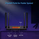 Wifi 6 Router - AX1800 Routers for Wireless Internet, Gaming Router, Internet Routers, Wifi 6 Router, Wireless Router, OFDMA, MU-MIMO, Gigabit WAN/LAN Ports, 4K Video Streaming,Wps, Ipv6,Back to School