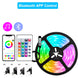 Bluetooth Wifi APP Controller LED Strip Lights RGB 5050 SMD Flexible Ribbon USB LED Light with Power Adapt Tape Diode