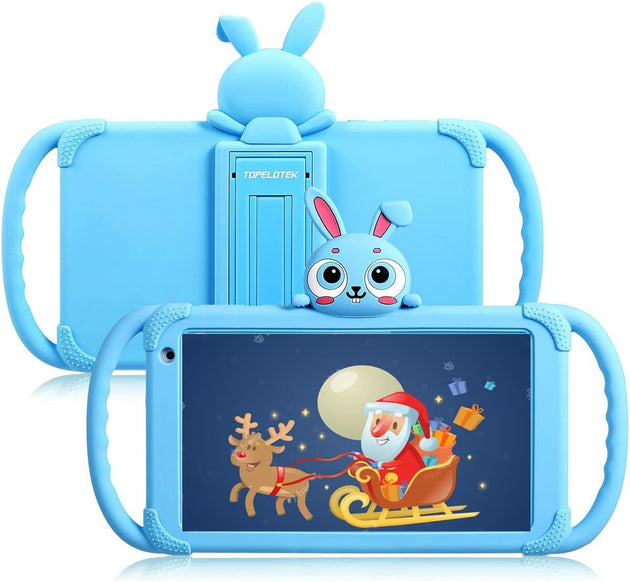Kids Tablet 7 Inch Toddler Tablet Android Tablet for Kids 32GB Parent Control with Pre-Installed Educational APP Wifi Kids Edition Learning Tablet Kid-Proof Case (Light Blue)