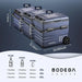 BODEGACOOLER 12 Volt Refrigerator, RV Portable Freezer, Car Fridge Dual Zone APP Control, 59 Quart（55L）-4℉-68℉ RV Car Cooler 12/24V DC and 100-240V AC for Outdoor, Camping, Vehicles, Travel, RV