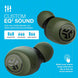 Go Air True Wireless Bluetooth Earbuds + Charging Case, Green, Dual Connect, IP44 Sweat Resistance, Bluetooth 5.0 Connection, 3 EQ Sound Settings Signature, Balanced, Bass Boost