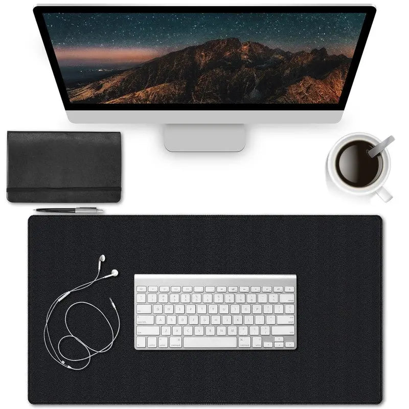 Large Gaming Mouse Pad, Large Extension with Stitched Edges, Premium Textured Waterproof with Non-Slip Rubber Bottom, Suitable for Gamers Desktop Accessories Home Office