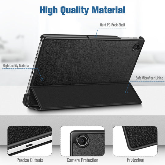 Case for Onn. 11" Tablet Pro (2023 Model No.100110027) - Folio Multi-Angle Viewing Tablet Cover for Onn. 11 Inch Tablet, Black