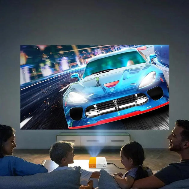 Portable Projector, Mini Projector with Remote Control, Home Entertainment Device for TV, PC, Laptop, Mobile Phone, Mother'S Day Gift