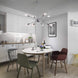 Sputnik Chandeliers 8 Lights Modern Pendant Lighting Industrial Vintage Ceiling Light Fixture, Nickel, Dining Room Bedroom Living Room Kitchen