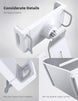 Tablet Stand, Adjustable Tablet Holder Dock - 360 Degree Rotating Tablet Mount, Desktop Tablet Dock, Compatible with Ipad Pro, Mini, Air, Galaxy Tabs, Kindle and 5.5-8.6" Wide Tablet - Silver